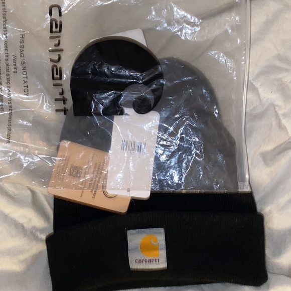 Copy - Carhartt black beanie skulls cap brand new with tags authentic black - Picture 5 of 9